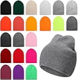 22 Pcs Winter Beanie Unisex Soft Bulk Knit Hats for Men Women Homeless Shelters Charities