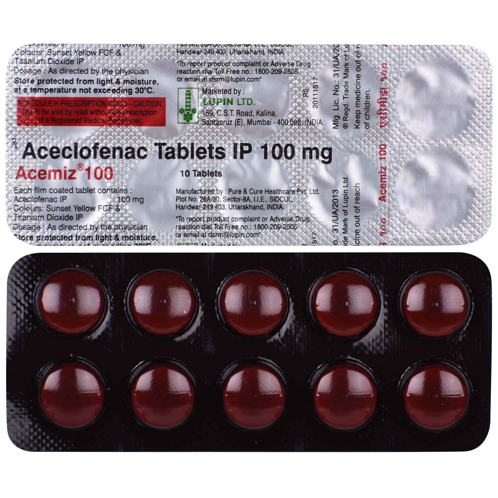 Acemiz 100 - Strip of 10 Tablets