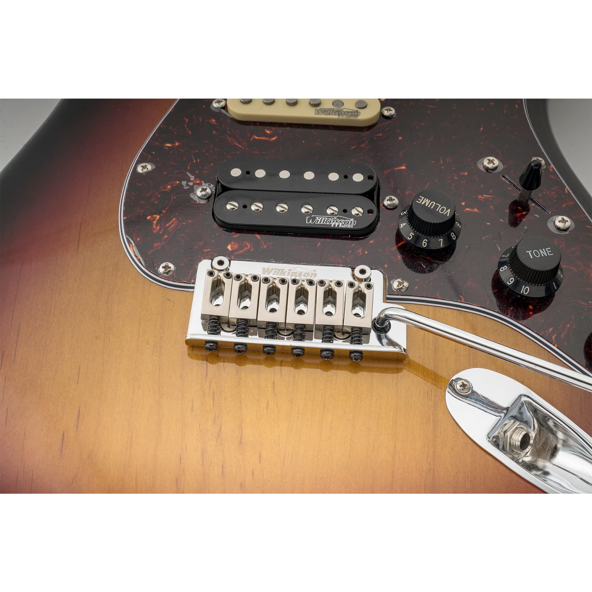 Wilkinson WOV06 54mm 2-Point Chevalet Tremolo Bridge Vibrato pour Guitare électrique MIJ/MIK Strat, Chrome