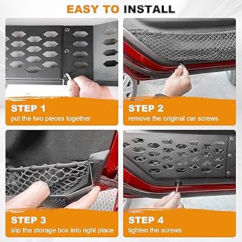 Amazon | CALBEAU 金属製フロントドアポケット収納ボックス ジープ