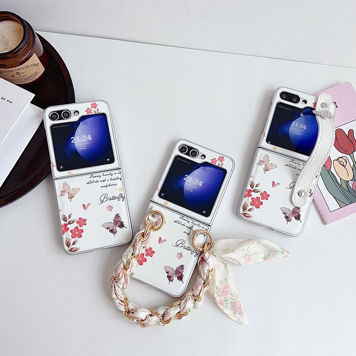 Amazon.co.jp: 携帯ケース Galaxy Z Flip6/Flip7FE用手帳型