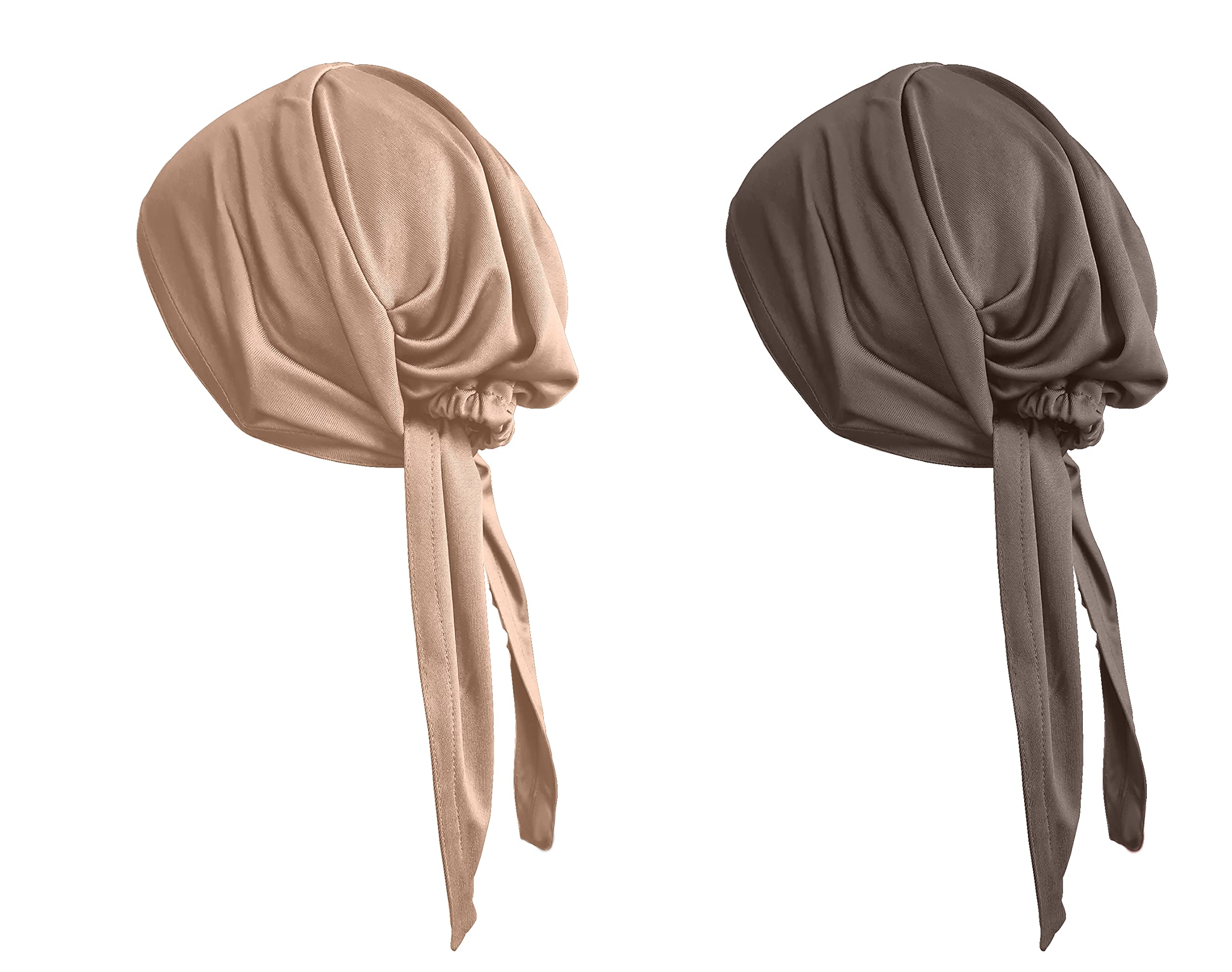 Women's Hair Tail Cap Poly Cotton Hijab Set of T-Cap 2 pcs