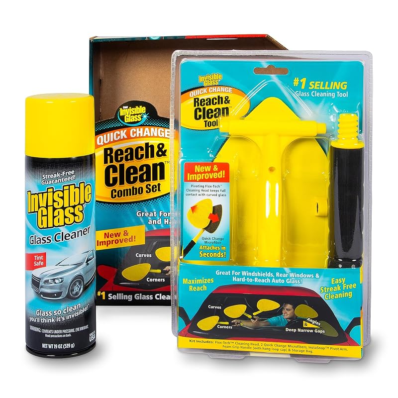 Kit de limpeza de para-brisa e vidros Invisible Glass Reach & Clean com limpador em aerossol 561 mL, 99031
