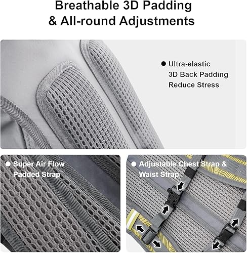 Miniatura 4 de Everfun Mochila de hidratación de 18 litros con bolsa de agua de 2L3 L, mochila de agua para senderismo para mujeres y hombres, paquete de