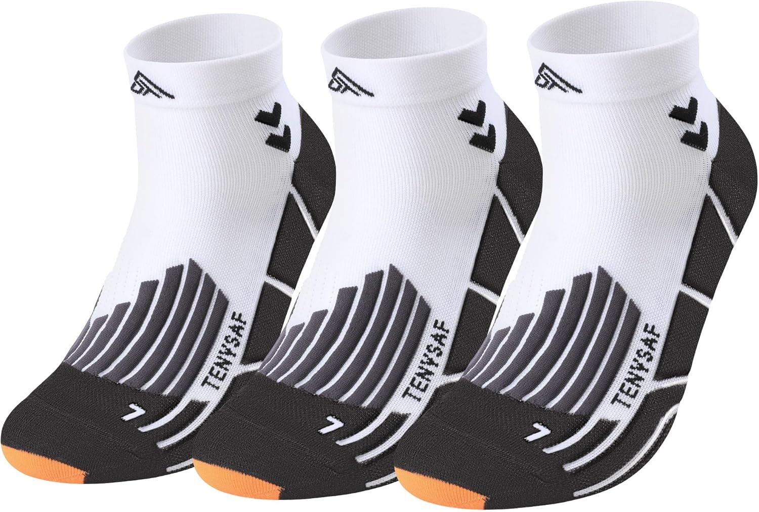 Mens Compression Socks for Running: Anti-Blister Ankle Socks 3 Pairs Athletic Socks for Runners Outdoor Hiking 2026