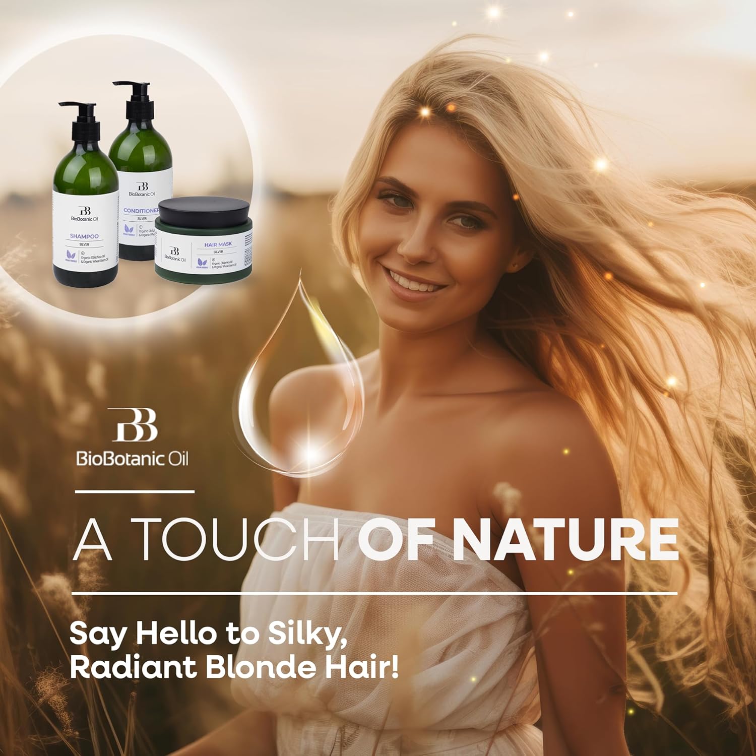 Bio Botanic Oil Magic Conditioner for Blonde & Bleached Hair | Deep Hydration & Color Protection | Enriched with Organic Wheat Germ & Obliphica Oil | SLS-Free, Paraben-Free, pH-Balanced | 500ml - Image 4