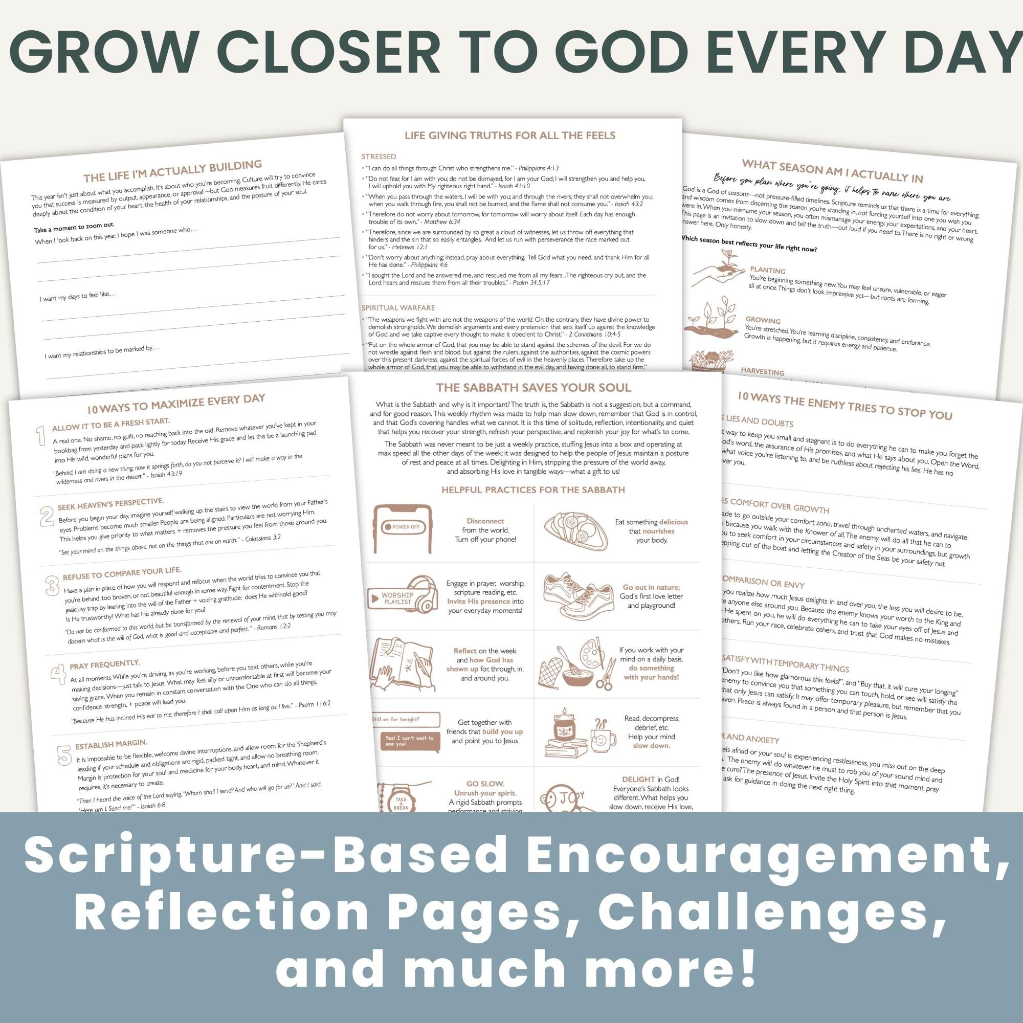 bloom daily planners Agenda 2027 Cleerely Stated (enero de 2027 a diciembre de 2027), calendario de tapa dura, organizador anual – Agenda cristiana mensual/semanal basada en la fe religiosa – 7 x 9