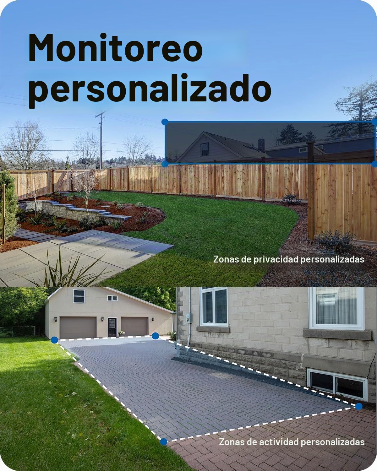Tapo TP-Link C660 - Cámara de Seguridad Wi-Fi para Exteriores, panorámica/inclinación, visión de 360°, Seguimiento de Movimiento, visión Nocturna a Color, detección de Personas/vehículos/Movimiento
