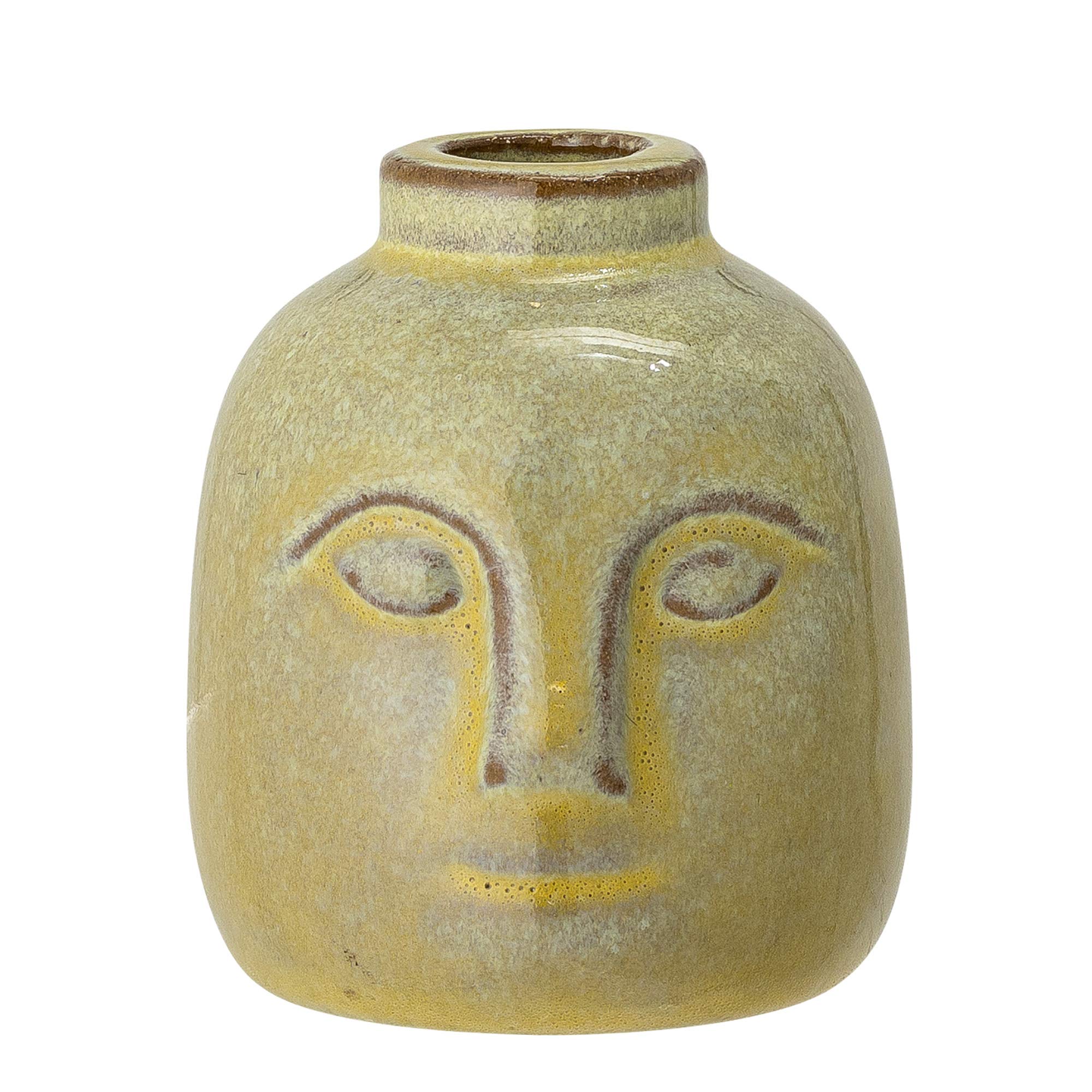 Bloomingville Świecznik Emiel, zielony, ceramiczny