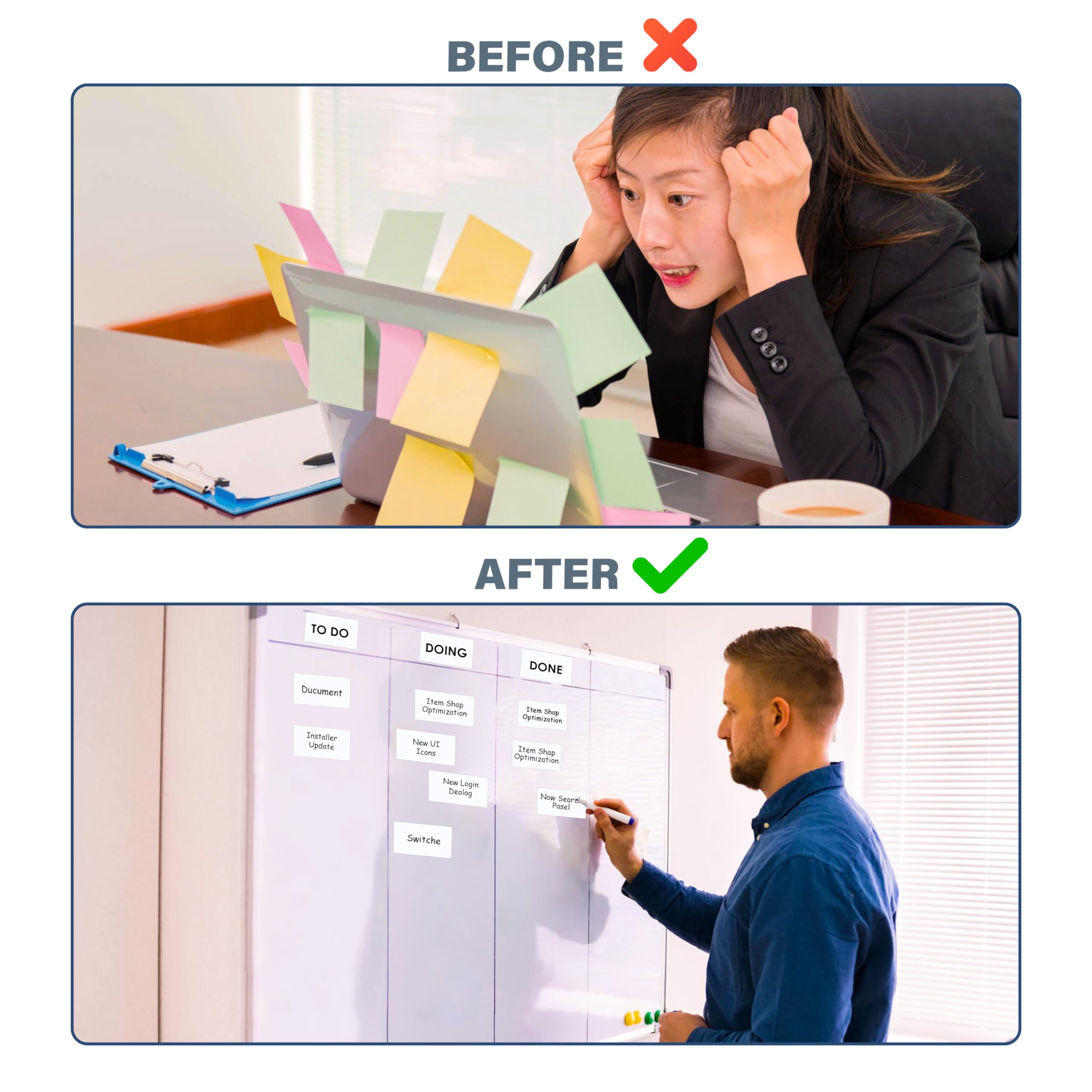 SweetCiervo Magnetic Labels 5x3 28-Pack - Highly Durable and All-Purpose Dry Erase Magnetic Labels for Office, Classroom, Home, Organizers. Whiteboard Blank Magnet Stickers and Magnetic Name Tags. - Image 7