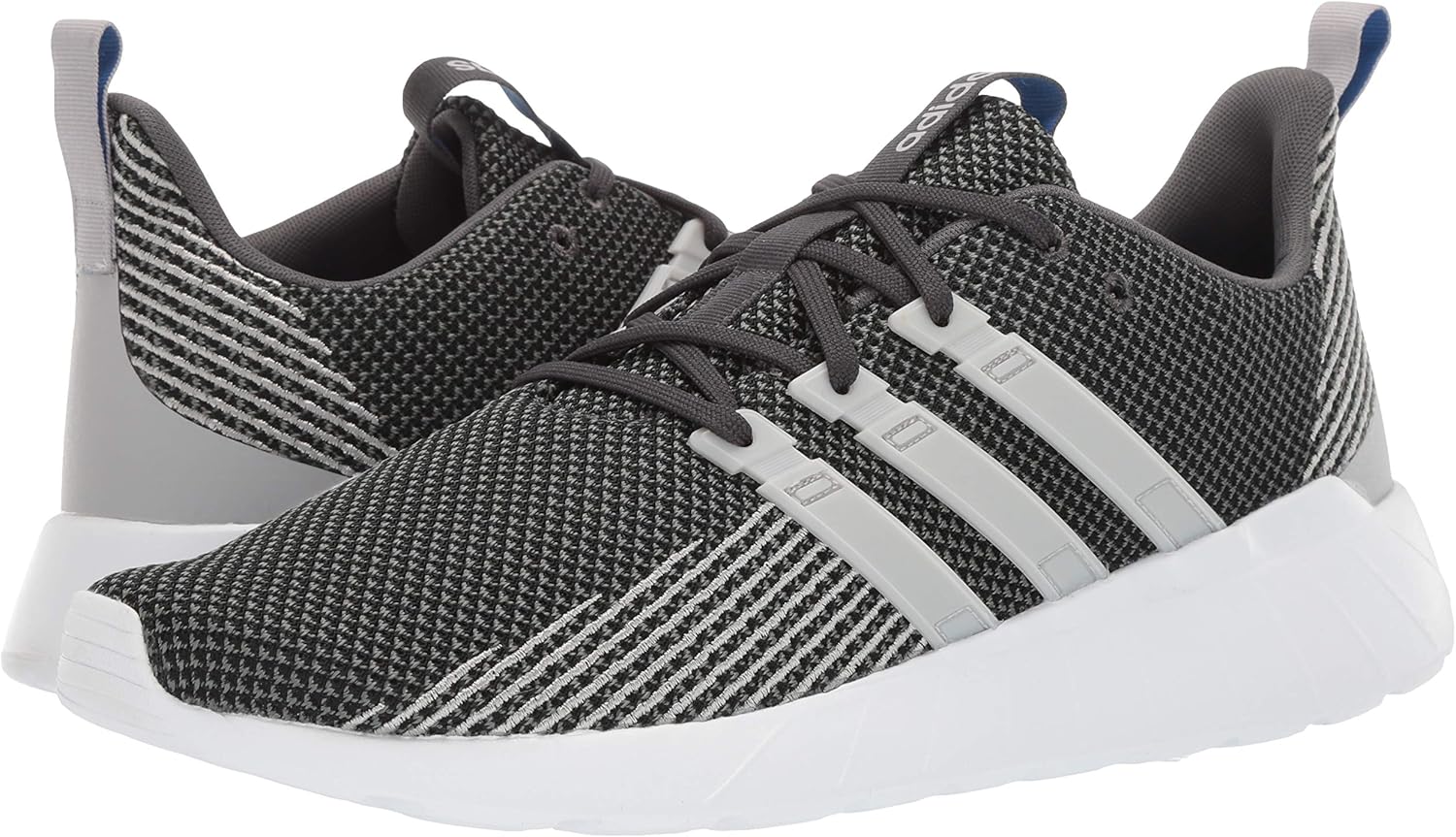 adidas mens Questar Flow Running Shoe, Grey/Grey/True Blue, 10.5 US