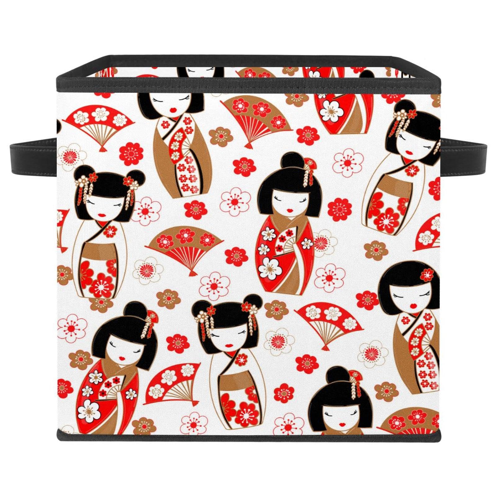 Boîte de rangement cube kokeshi pour organiser les jouets dans la chambre
