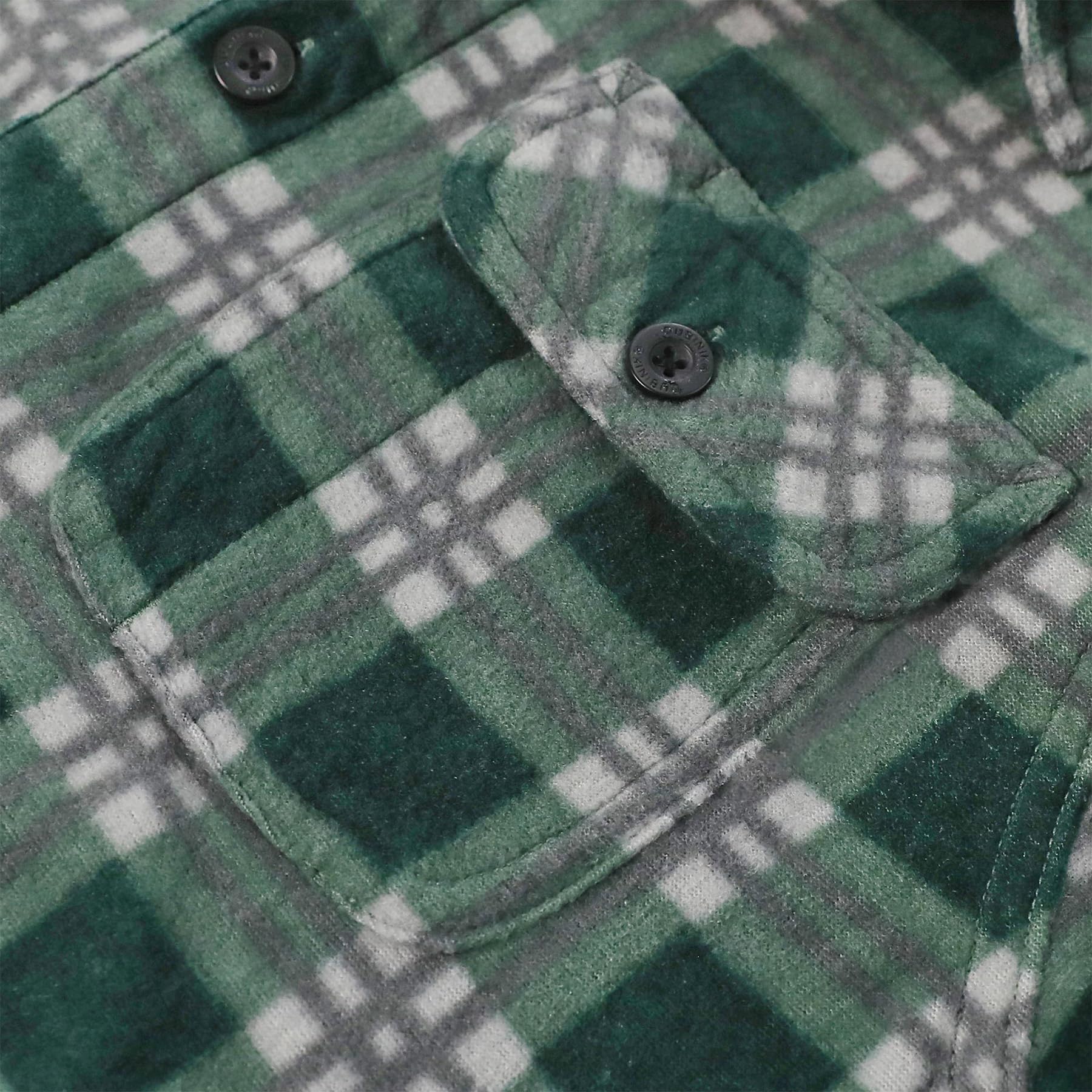 Dubinik® Camicia Flanella Uomo Quadri Camice in Flanella Uomo Regular Fit Casual Cotone Manica Lunga Bottoni Shirt in Pile