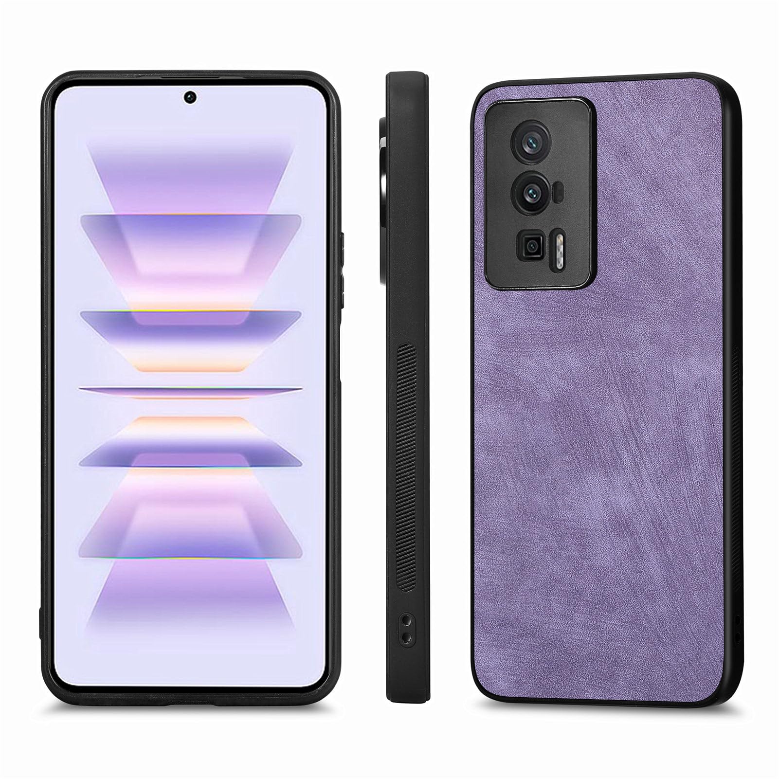 Compatible with Samsung Galaxy A51 5G Case,Compatible with Samsung Galaxy A51 5G (Not 4G) SM-A516 (PU+TPU) Lens Protection Phone Cover Purple