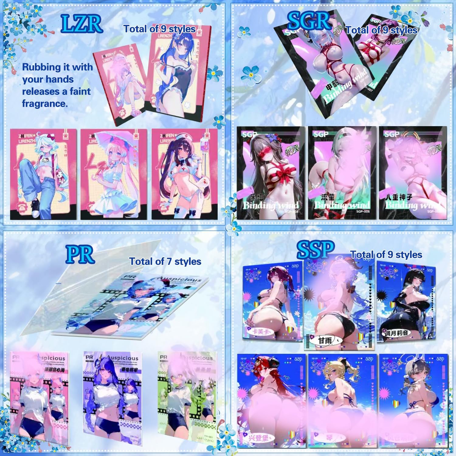 Anime Cards, Chun Guang Zha Xie - 1 Box,MEIKA Series, Anime Stuff Goddess Story TCG Integrated Waifu Card (CGZX)