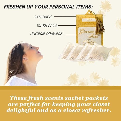 Miniatura 5 de Worldwide Nutrition Paquete de 2 artículos Tyler Candle Company Diva Secadora Sachets  Glamorosas hojas reutilizables para secadora  1 paquete, 4