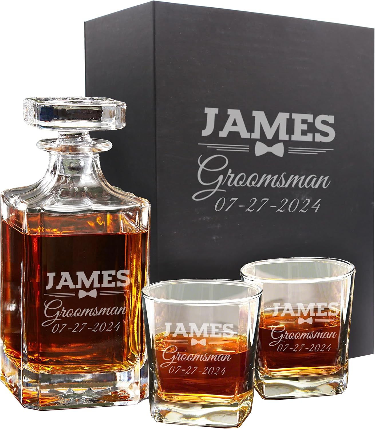 Custom Personalized Best Man, Groomsmen, Groom Whiskey
