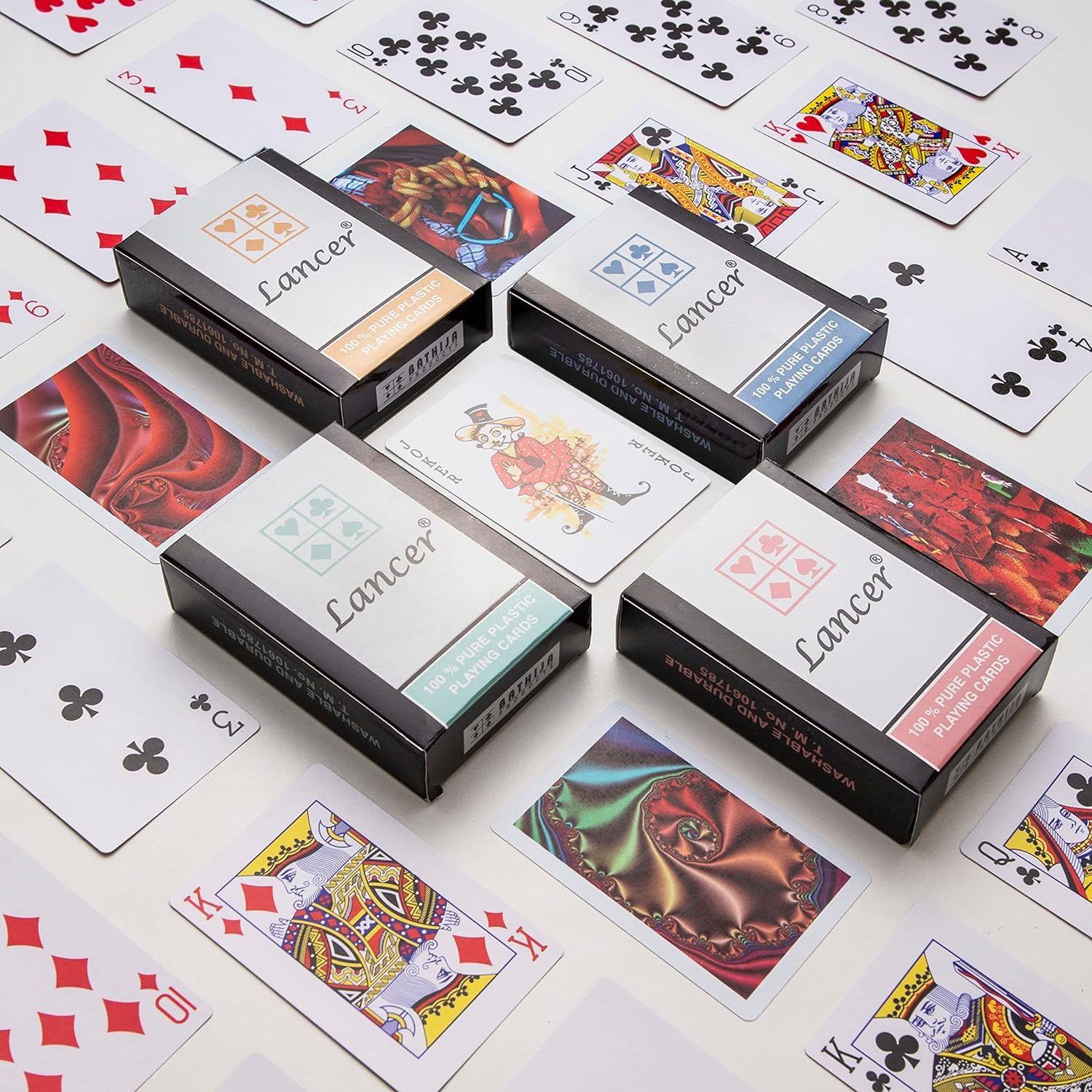 BK Premium Plastic Playing Cards (Set of 4) Packed in an Individual Container, Used for Card Games, Poker and Rummy (B0CK5Q3G74) Amazon Price History, Amazon Price Tracker