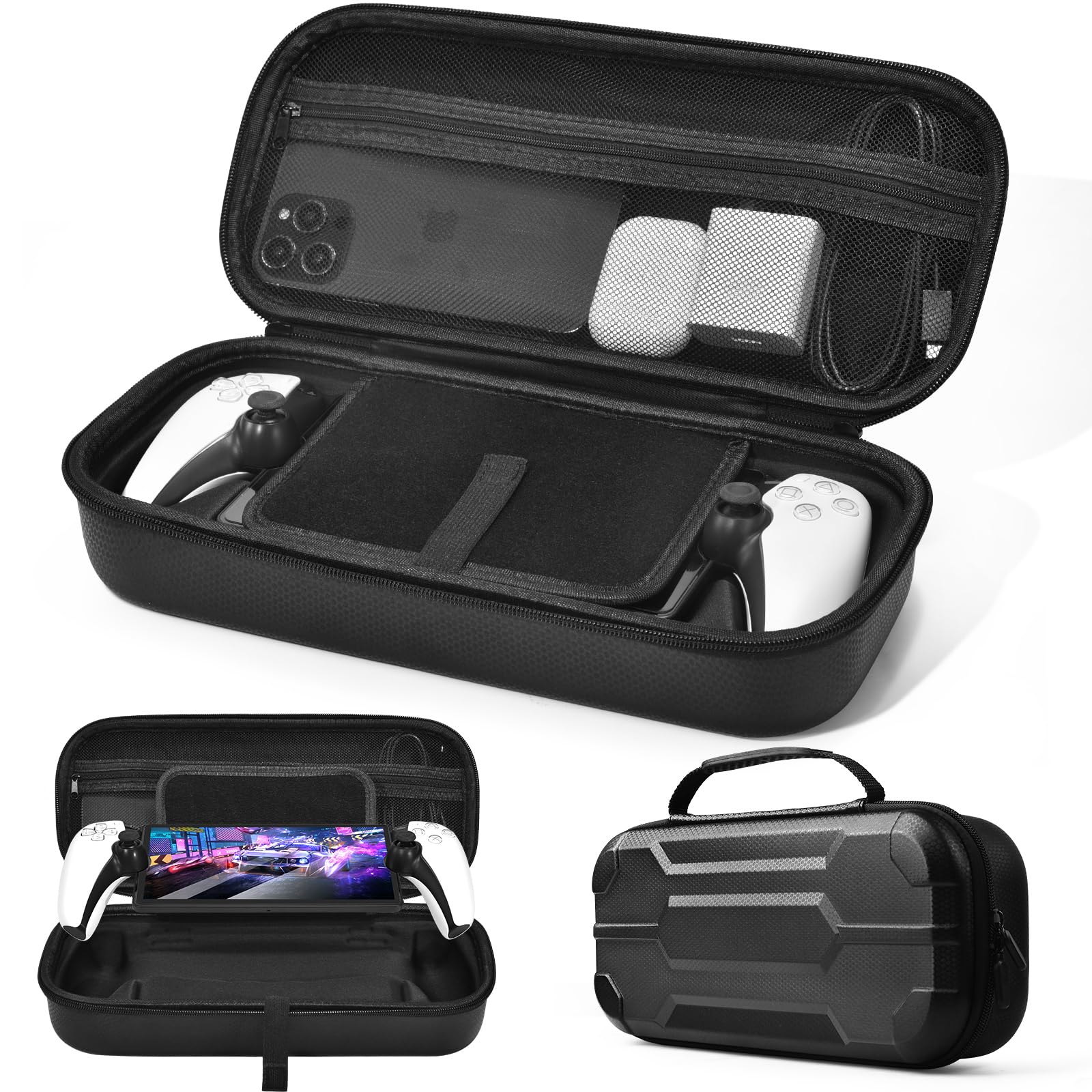 PanPinnacle Case for Playstation Portal,Protective Hard Carrying Case for PS5 Console Holds Accessories, PlayStation Portal Keeps Everything in Its Place, From Controllers to Headphones and Beyond