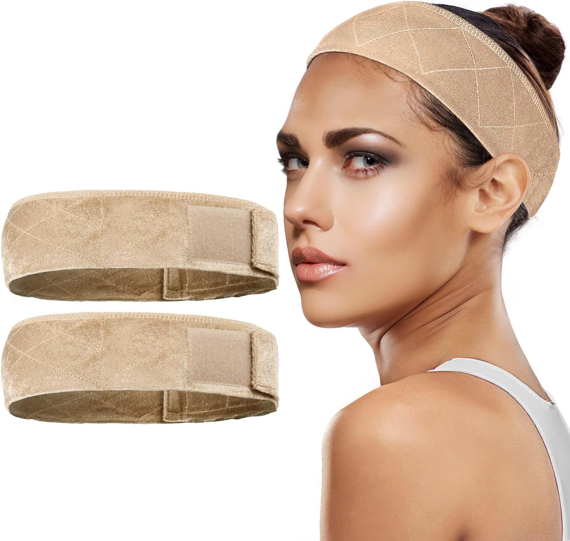 Madison Headwear Wig Grip Headbands For Women Adjustable