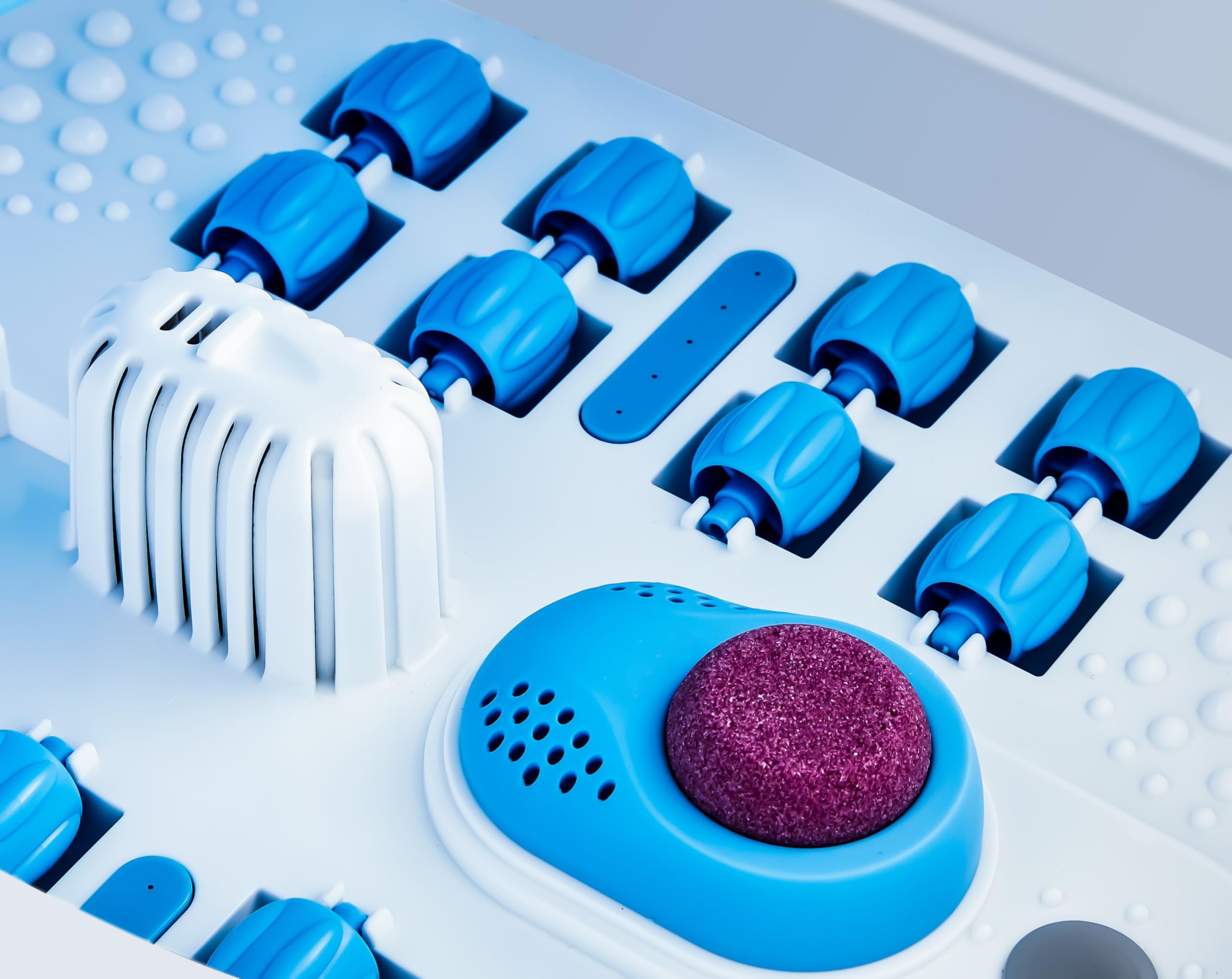 Fußsprudelbad mit Massage und Heizfunktion | Fußmassagegerät elektrisch | 24 Shiatsu Rollen | Wärmefunktion | Vibration | faltbar | Fernbedienung | Fußreflexzonen Massage | 35-47°C