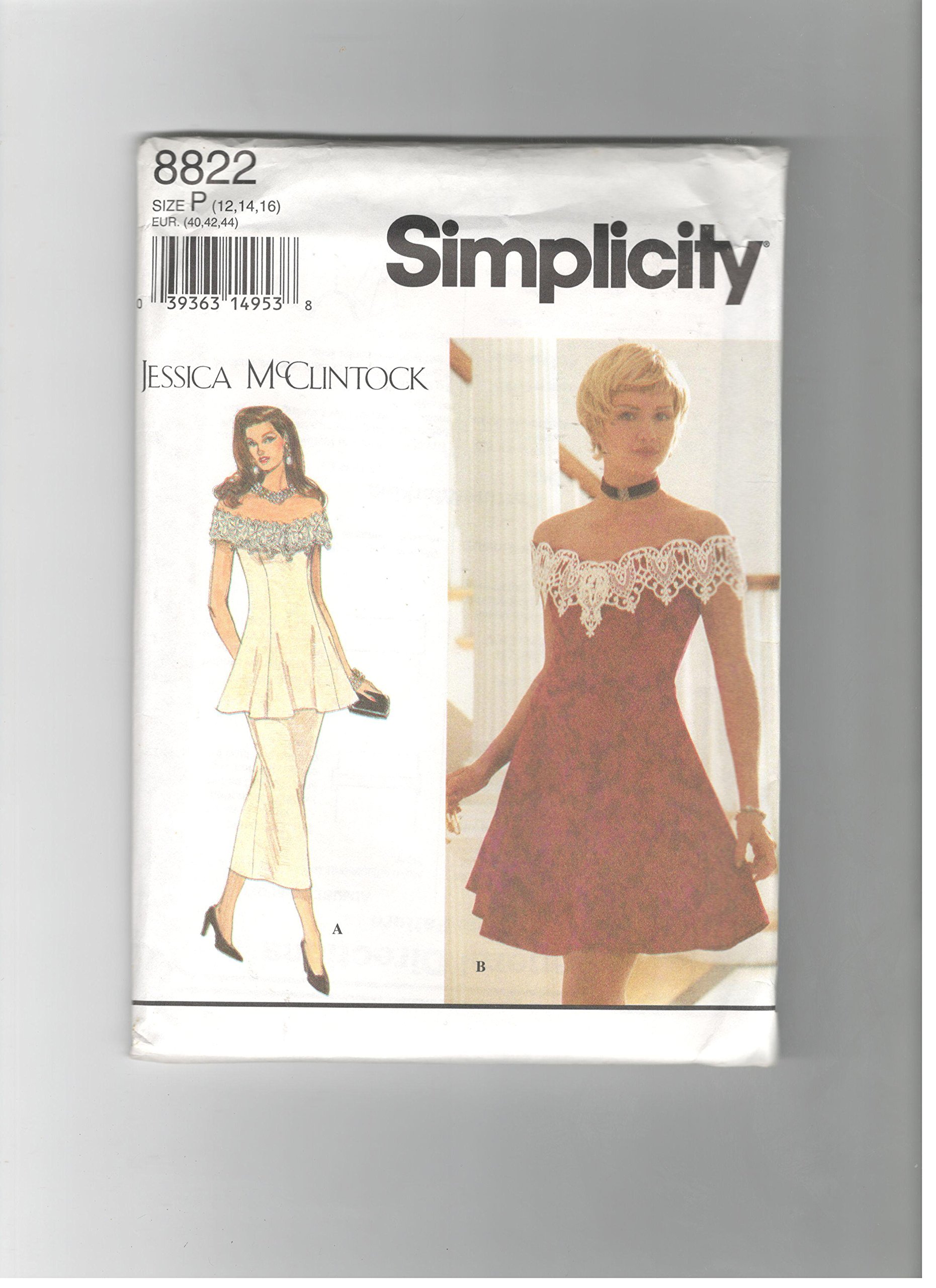 Patron Simplicity 8822 en taille 40 42 44 pour couture