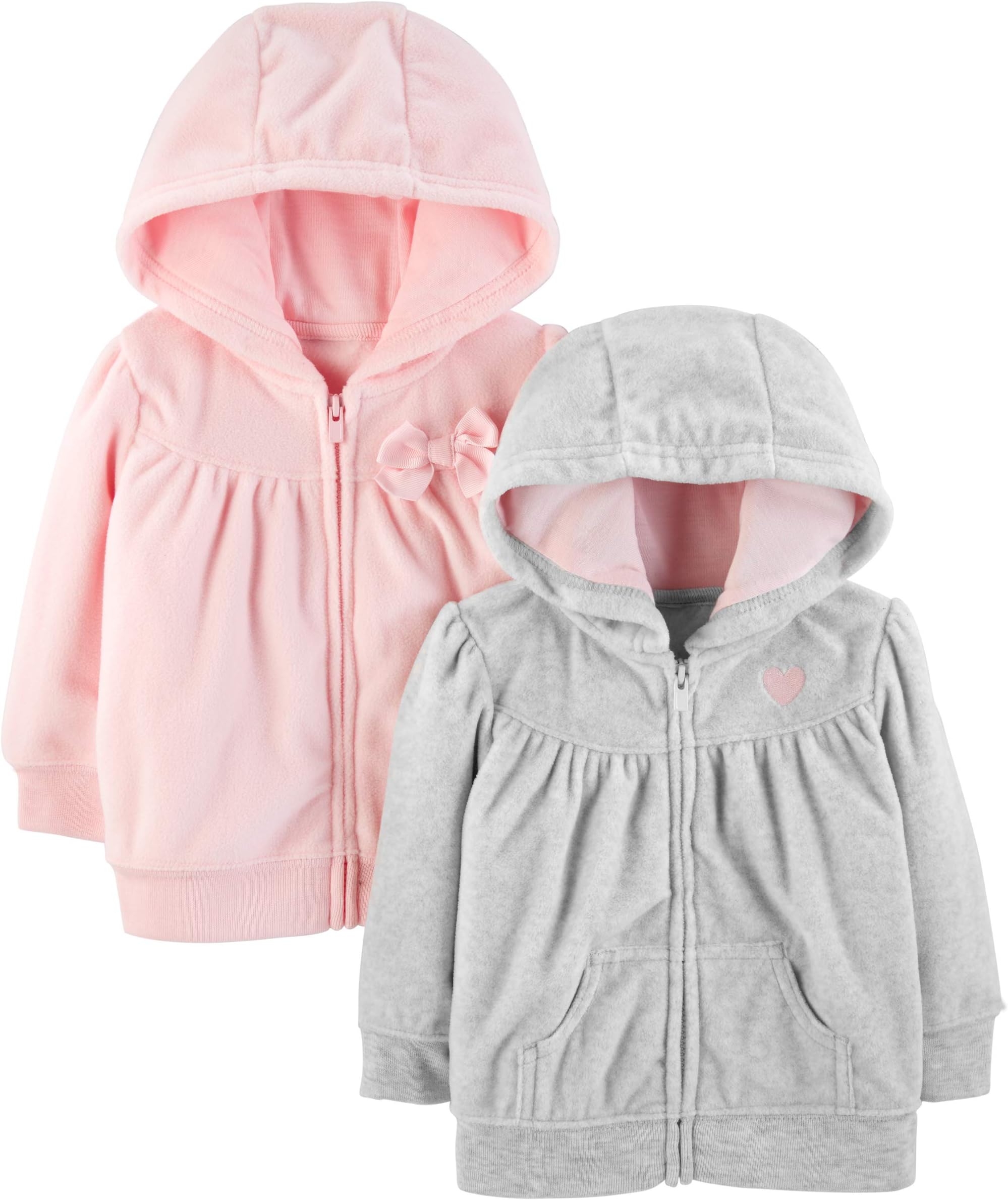 Girls' 2-pack Full Zip Hoodies