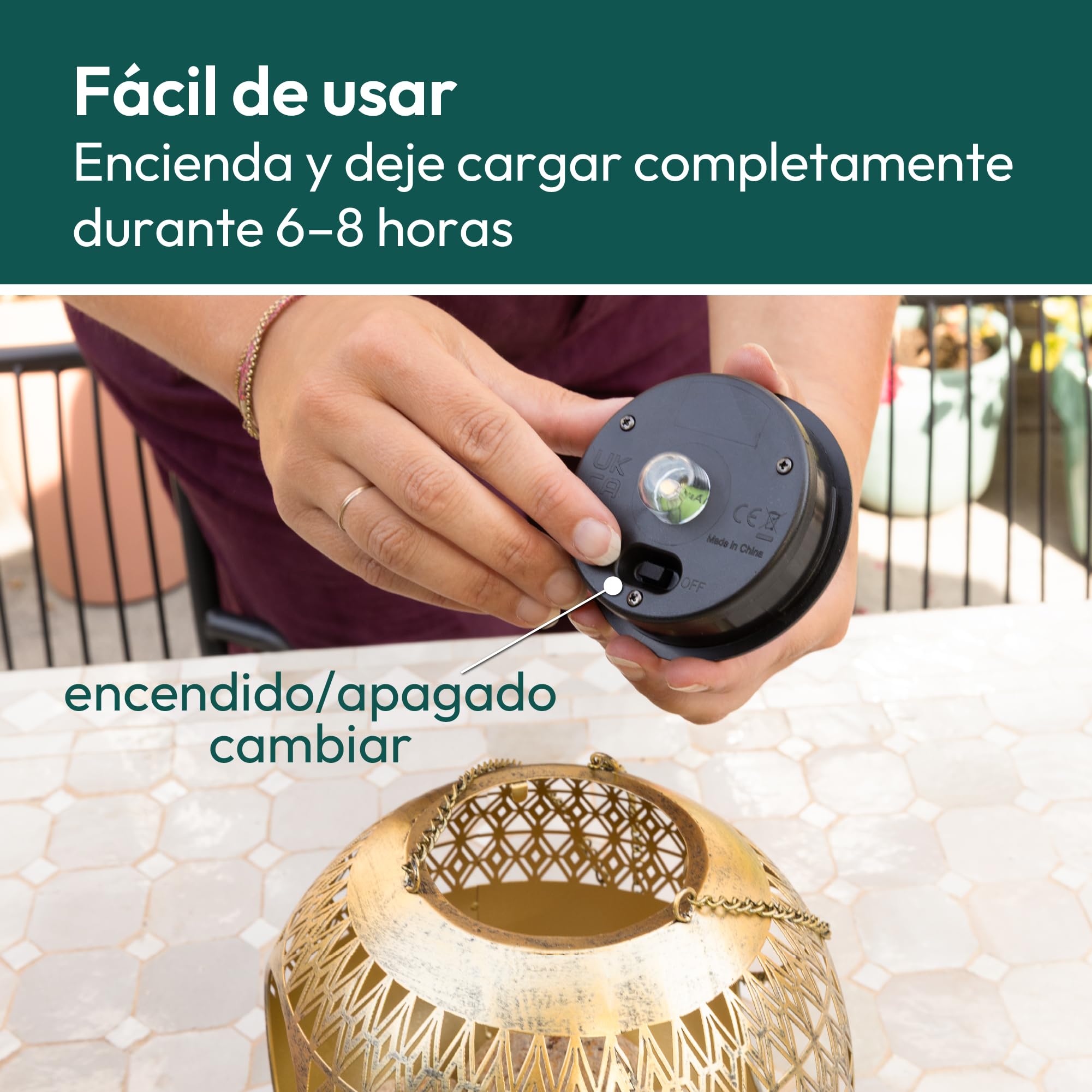 Gadgy Comedero Solar para pájaros Colgante – Diseño Redondo Moderno de Metal – Comedero para pájaros 360° con iluminación Solar – Casa para pájaros Impermeable para jardín, balcón, terraza — view 8