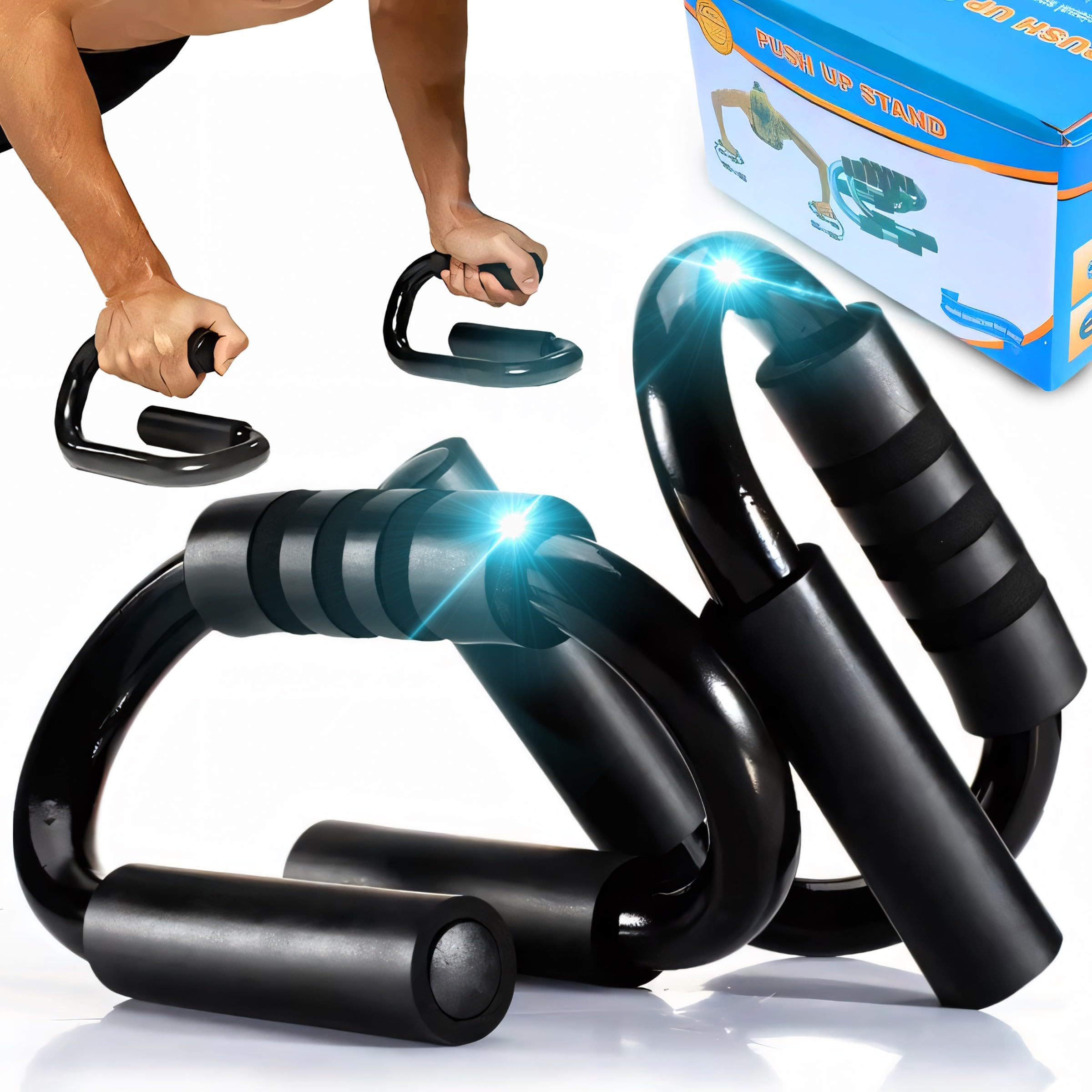 Maniglie Per Flessioni Retoo - Set Di 2 Con Base Antiscivolo, Per Allenamento Casa - Foto 3