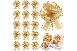 30 Pcs Gold Pull Bows for Exquisite Gift Presentations