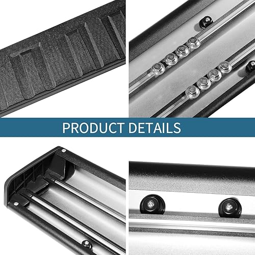 Miniatura 3 de Estribos laterales de aluminio, escalones laterales de camión Nerf Bars L+R para