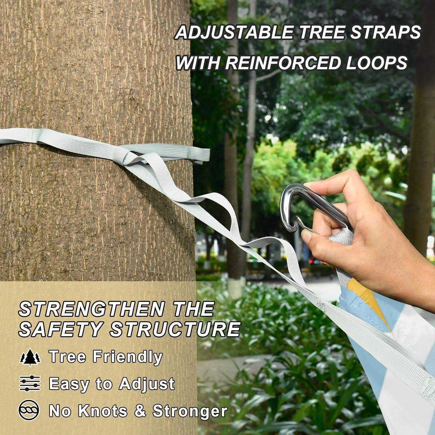 Diamonds Outdoor Hammocks with Tree Straps Tree Hammock for Camping Travel Accessories