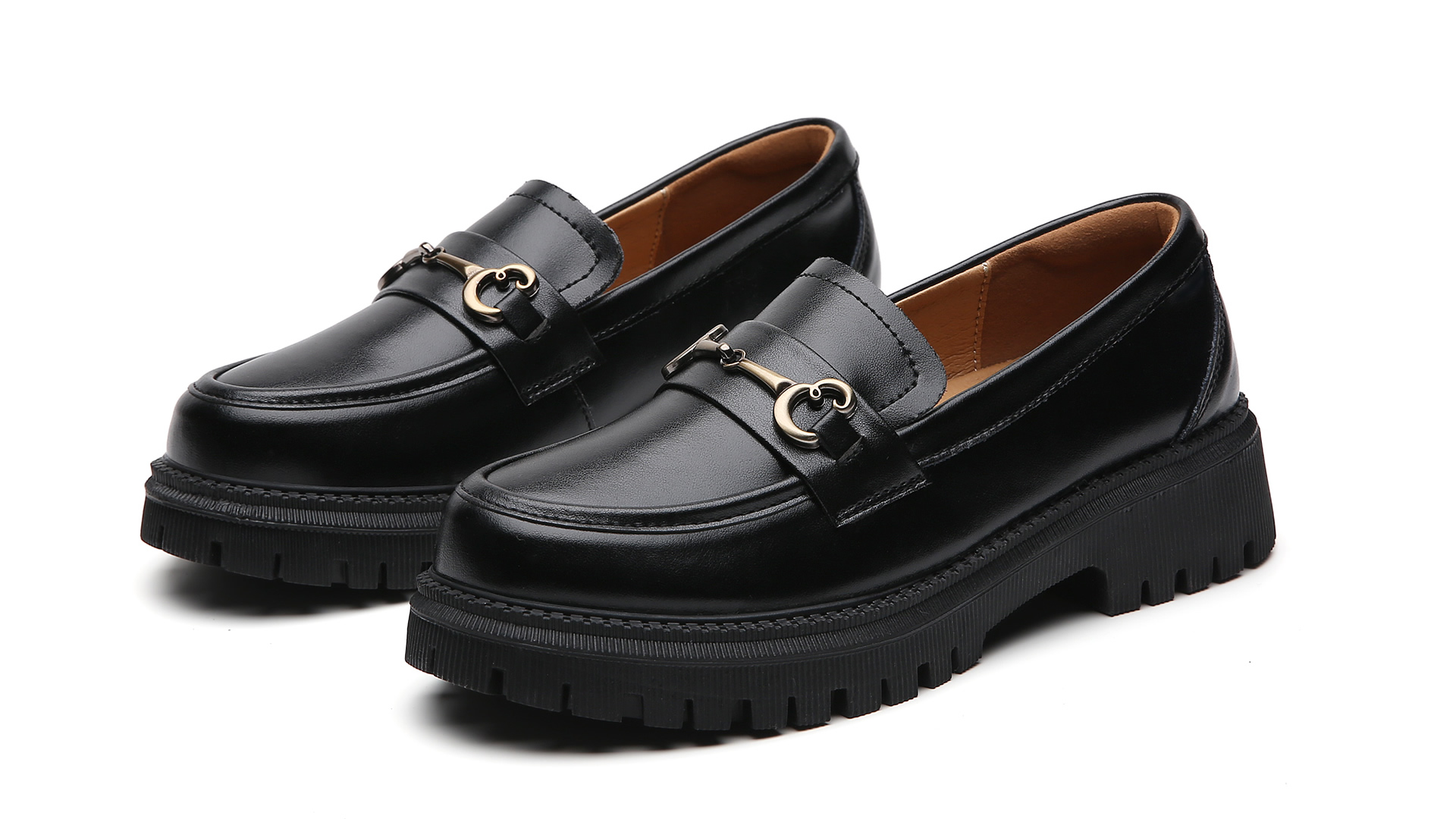 Amazon.com | OKJ Chunky Loafers for Women Classic Womens Brown