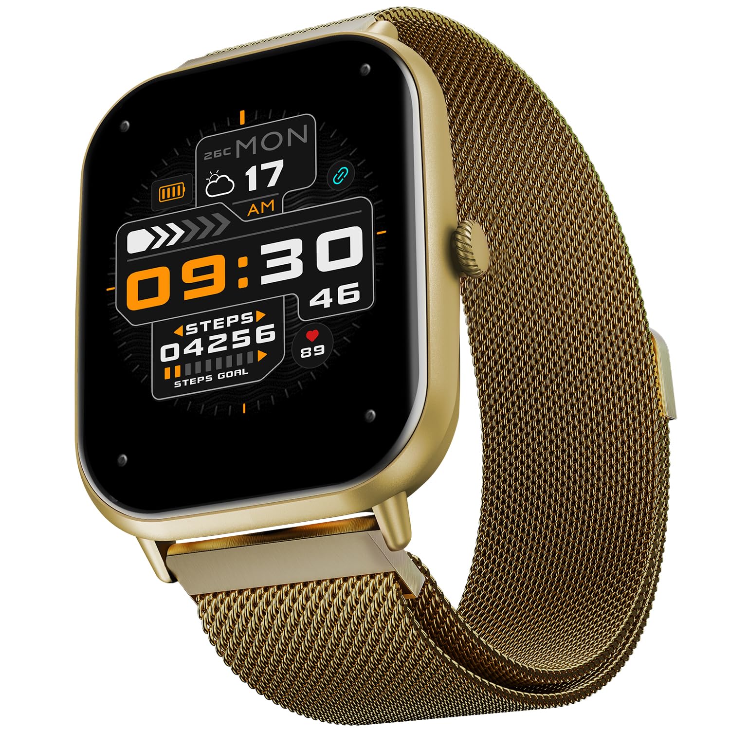 Fire-Boltt Ninja Call Pro Max Smart Watch 2.01 inch Display, Bluetooth Calling, 120+ Sports Modes, Health Suite, Voice Assistance (Gold SS)-picture-22