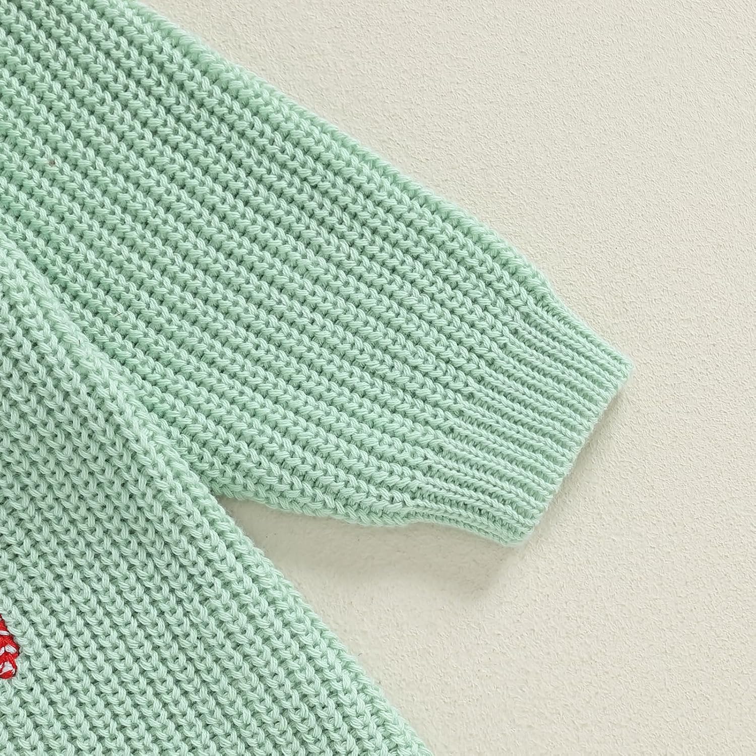 Lesimsam Newborn Baby Boy Girl Christmas Outfit Knit Sweater Romper Oversized Long Sleeve Bubble Bodysuit Warm Winter Clothes - Image 6