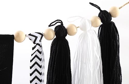 Miniatura 6 de Cartel de primer cumpleaños con borlas para silla de bebé, pancarta de un cumpleaños con borlas, pancarta para silla de bebé, pancarta negra para