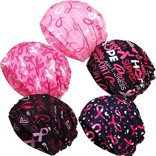 5 Pieces Women's Slouchy Beanie Hat Stretch Turban Hats Cancer Headwear Caps Baggy Skull Sleep Scarf