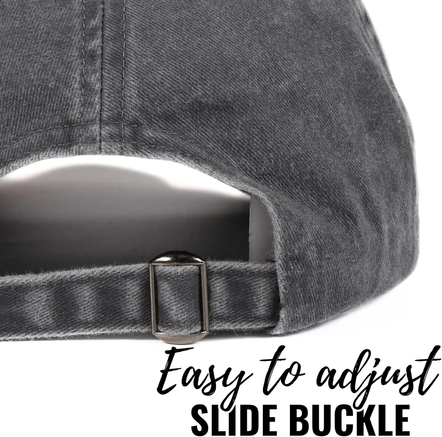 InnoBeta Mommom Gifts Cap for Grandma, Funny Adjustable Embroidered Hat Gifts for Birthday, Christmas, Grey - Image 6