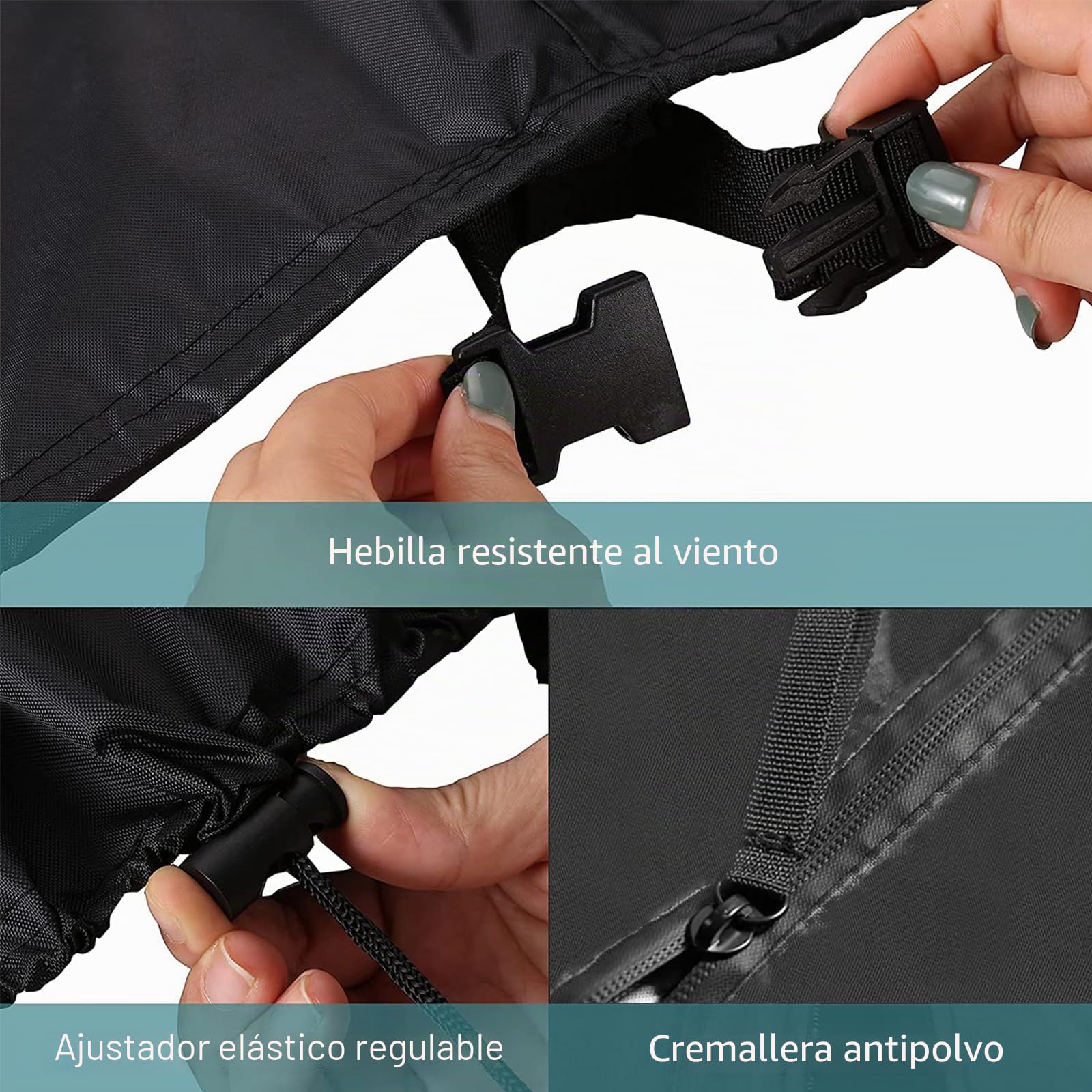 Kovshuiwe - Funda para columpio en forma de huevo con cremallera de tela Oxford 420D impermeable, anti-UV y cortavientos para columpio 158 x 215 cm