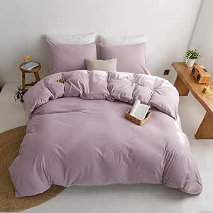 Set 2 Federe King Size ECOCOTT In 100% Cotone Con Motivo Toast E Marmellata Di Mirtilli - Chiusura A Busta, 51x91 Cm