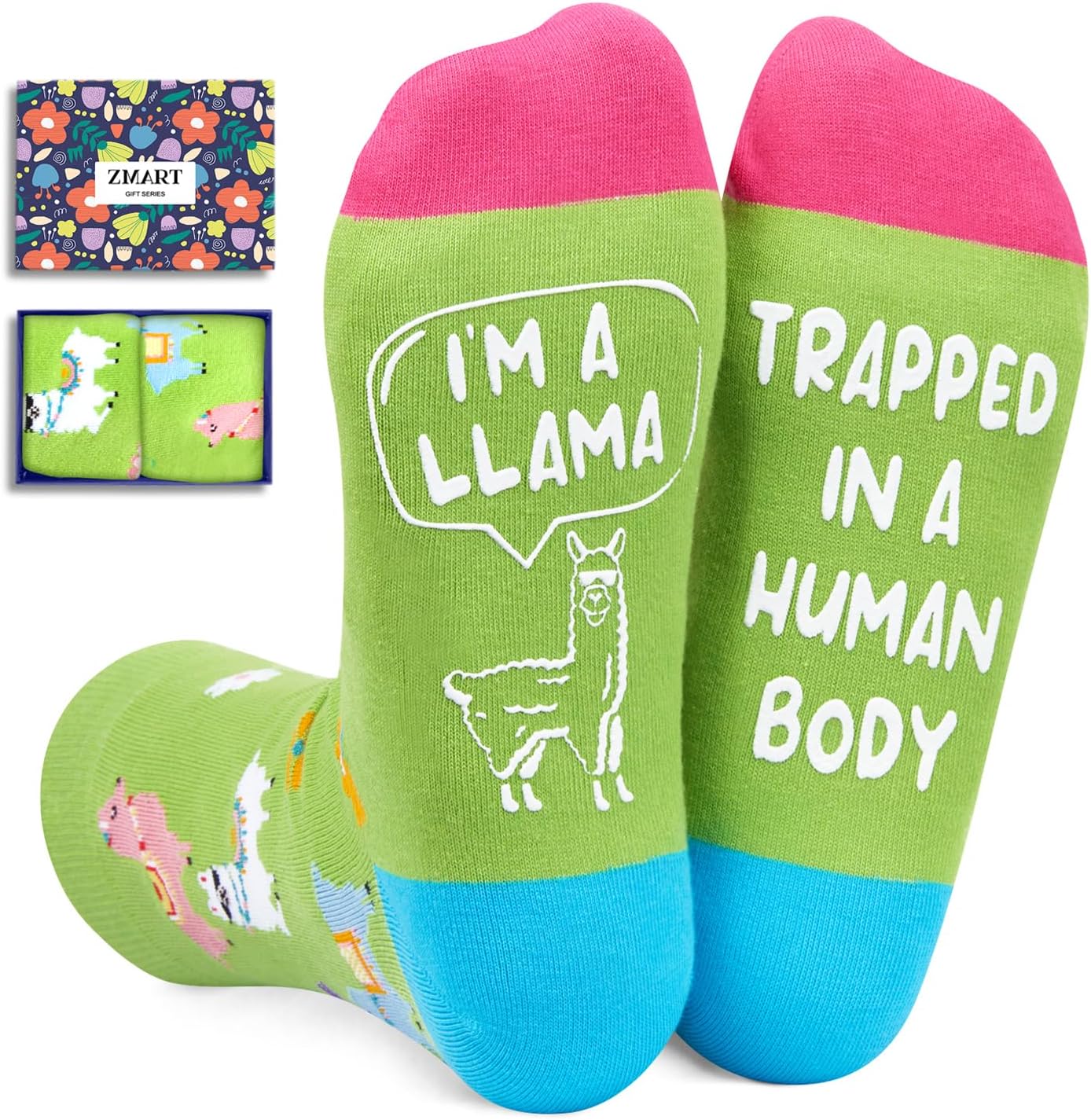 Zmart Llama Gifts Ideas Socks Llama Socks Women Llama