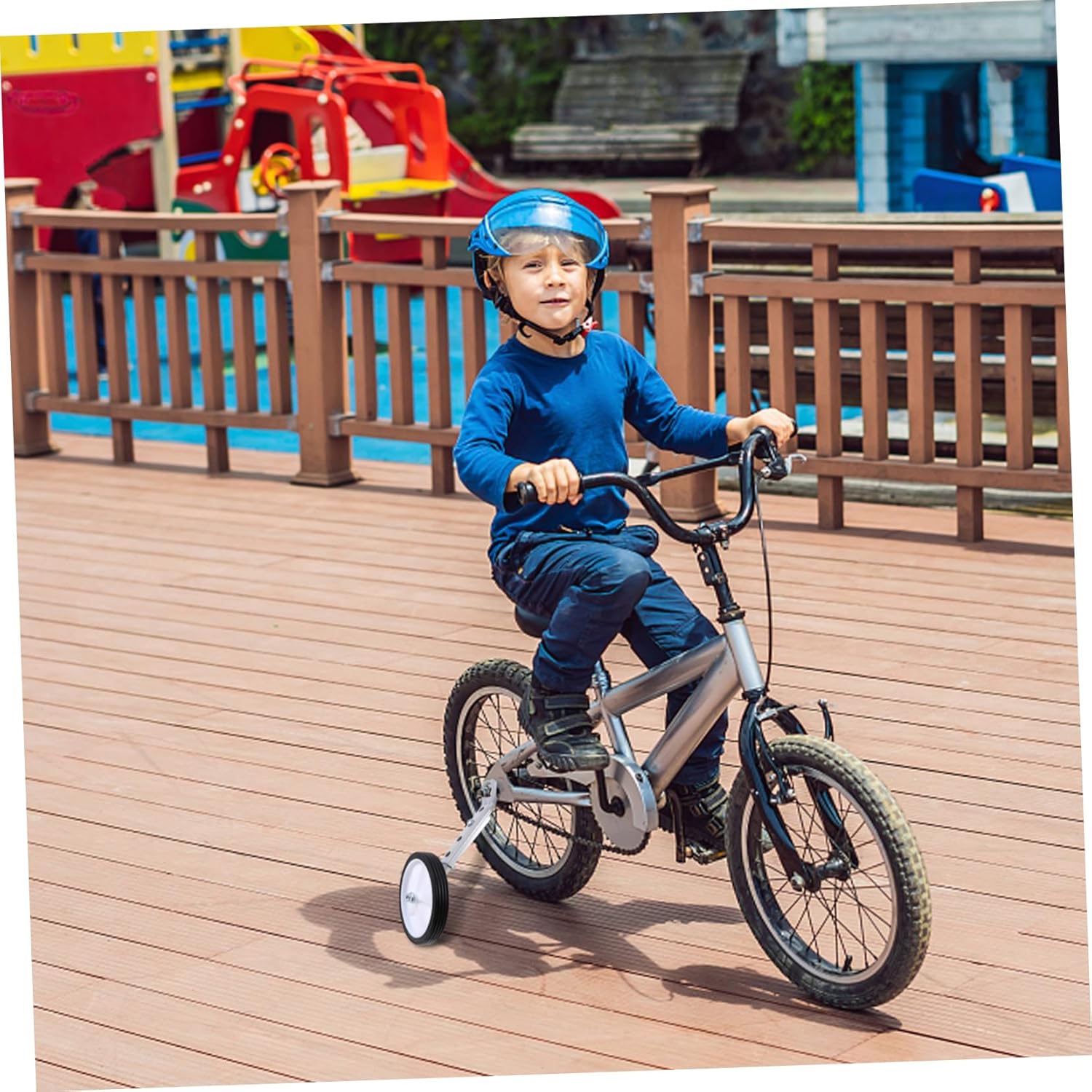 VICASKY Rear Bike Stabilizers Boys and Girls Bike Training Wheels Auxiliary Wheels Noiseless Design Easy to Install for Boys and Girls Balance