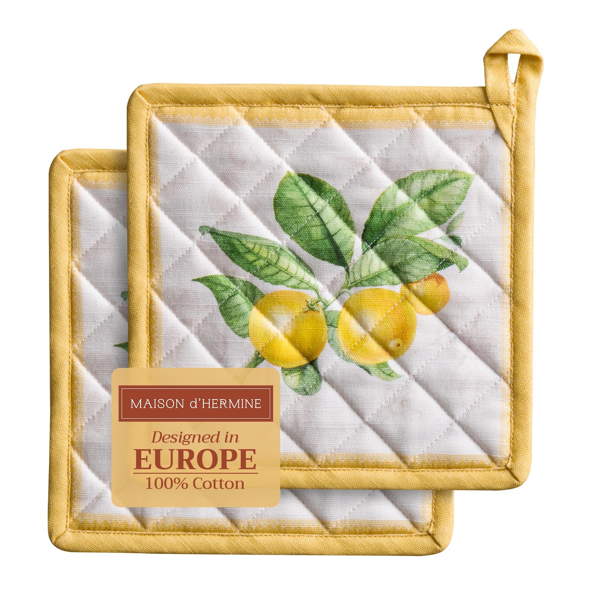 Domensi 6 Pcs Cotton Pot Holders, Hot Pads, Double