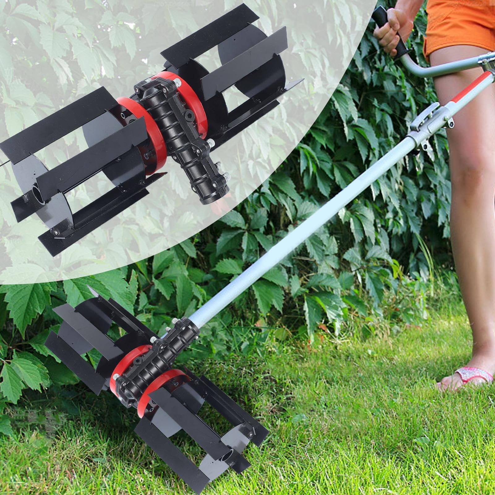 Rueda Desherbadora para Cortacésped Rueda de Cultivo Resistente | Suministros para Cortacéspedes de Usuarios Particulares, Profesionales y Principiantes