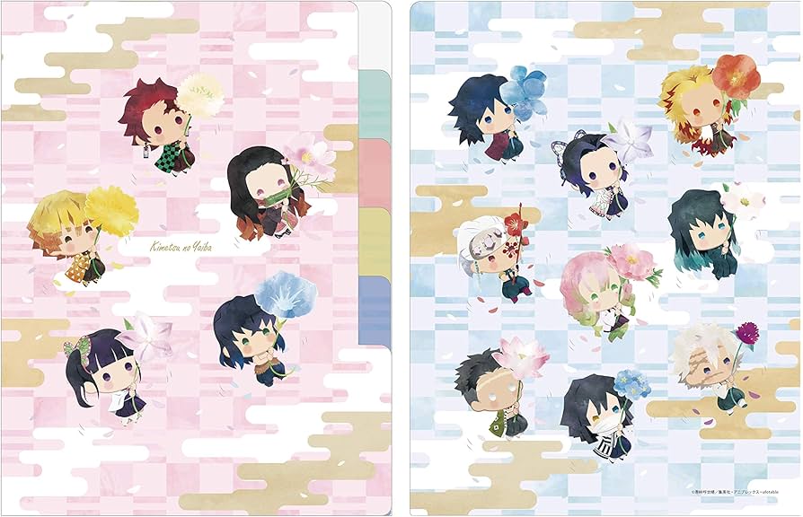 鬼滅の刃　クリアファイル Q-pot.×鬼滅の刃 クリアファイル