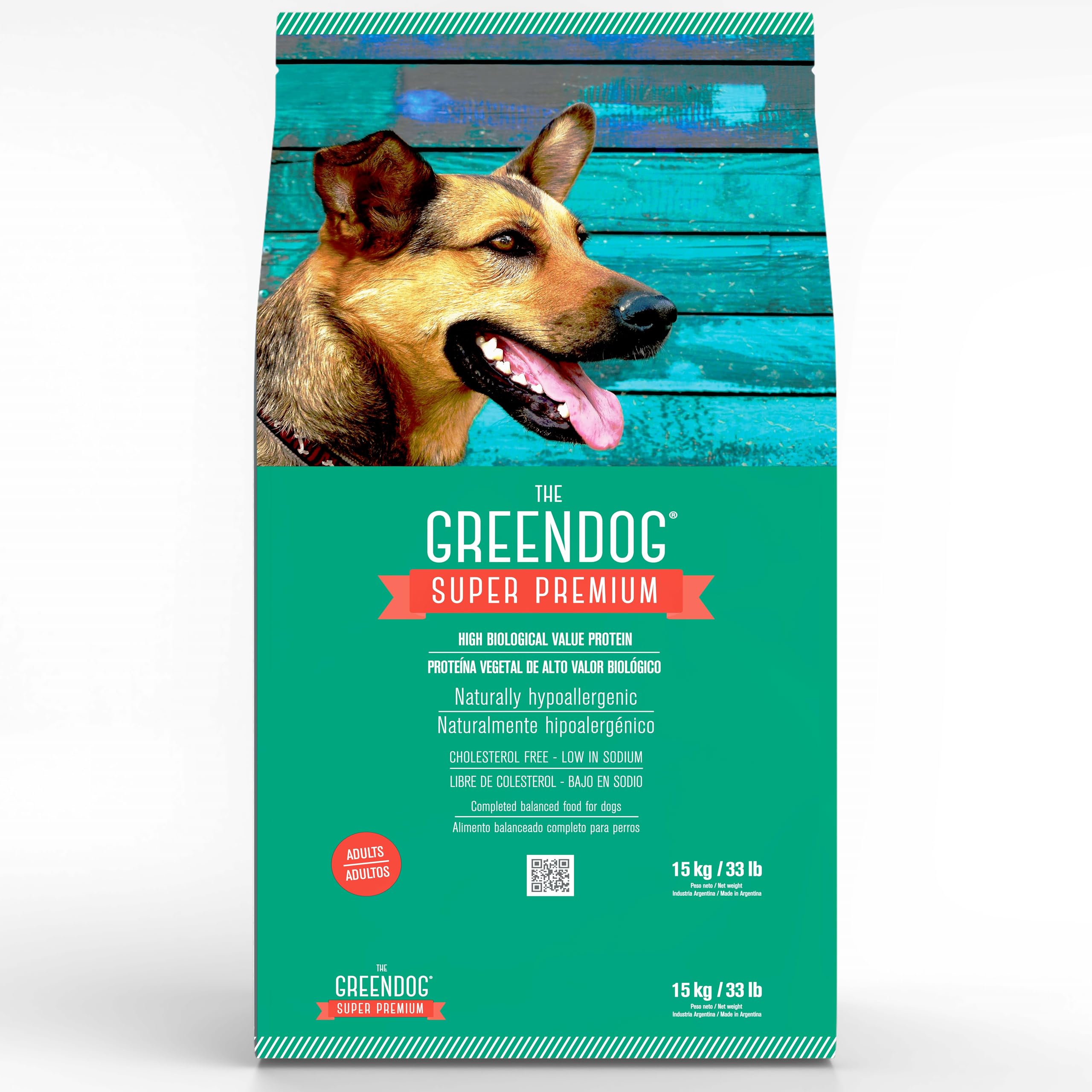 The Green DogAdult 15 kgs 100% Vegan | Veg Adult Dry Dog Food | Naturally Hypoallergenic | Gluten Free | Vegetarian | Healthy Heart| USFDA Approved Food Grade
