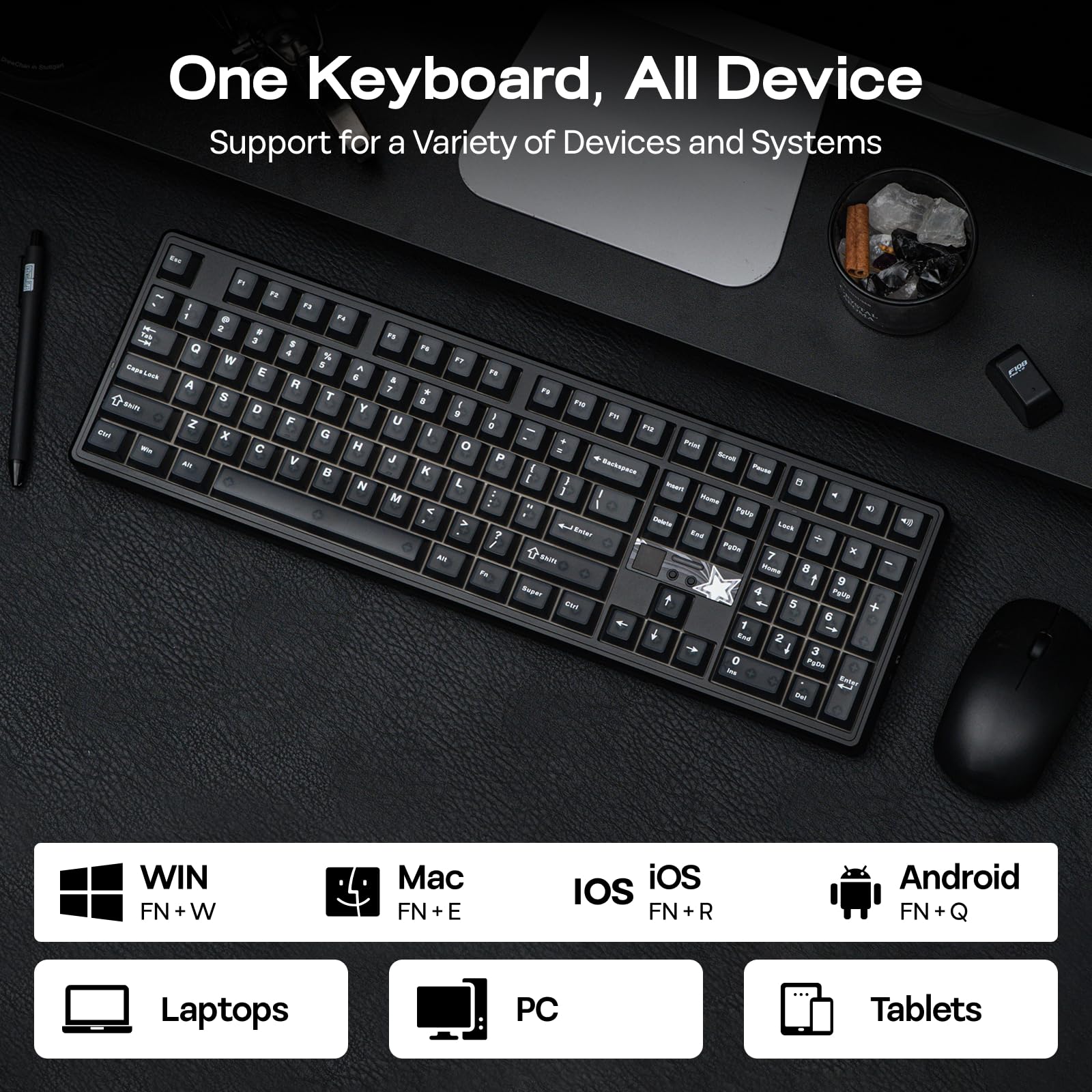 Amazon | EPOMAKER x AULA F108 PRO V2 ワイヤレスメカニカル