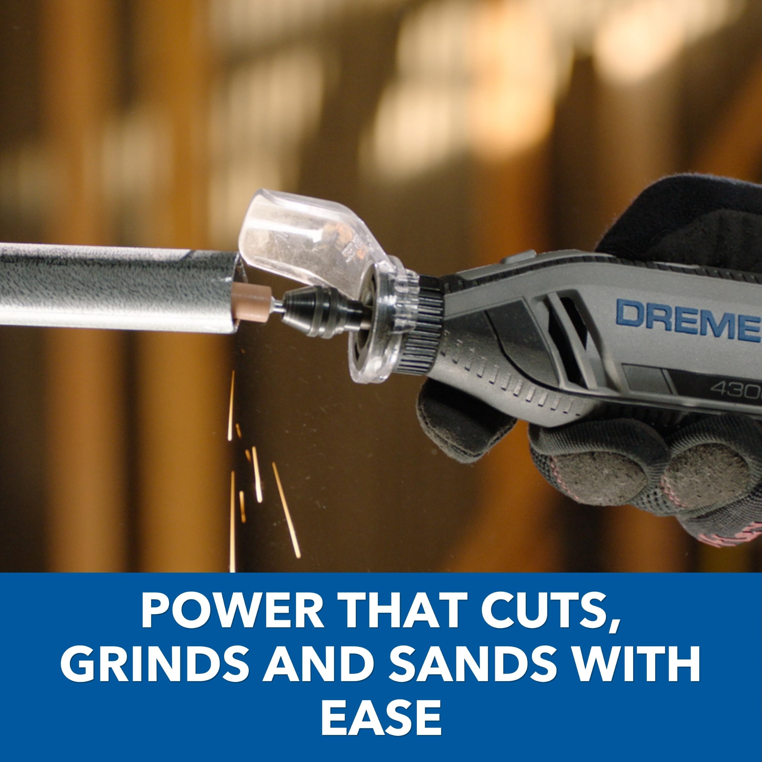 Dremel 4300-540 Rotary Tool Kit with LED Light - 5 Attachments & 40 Accessories - Ideal for Grinding Cutting Wood Carving Sanding and Engraving product thumbnail 4
