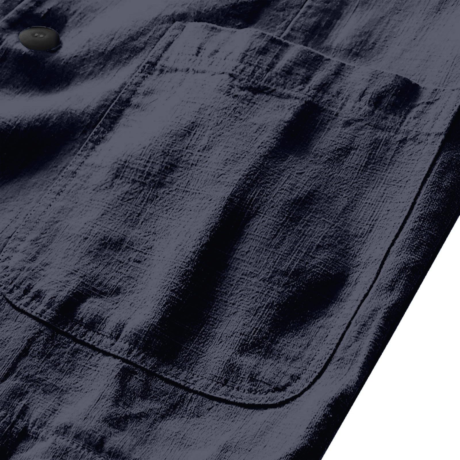Blazer in lino da uomo giacca per il tempo libero a due bottoni leggeri cappotti sportivi vestibilità ampia giacca da ufficio tinta unita versatile giacca con risvolti a tacca giacche con tasca
