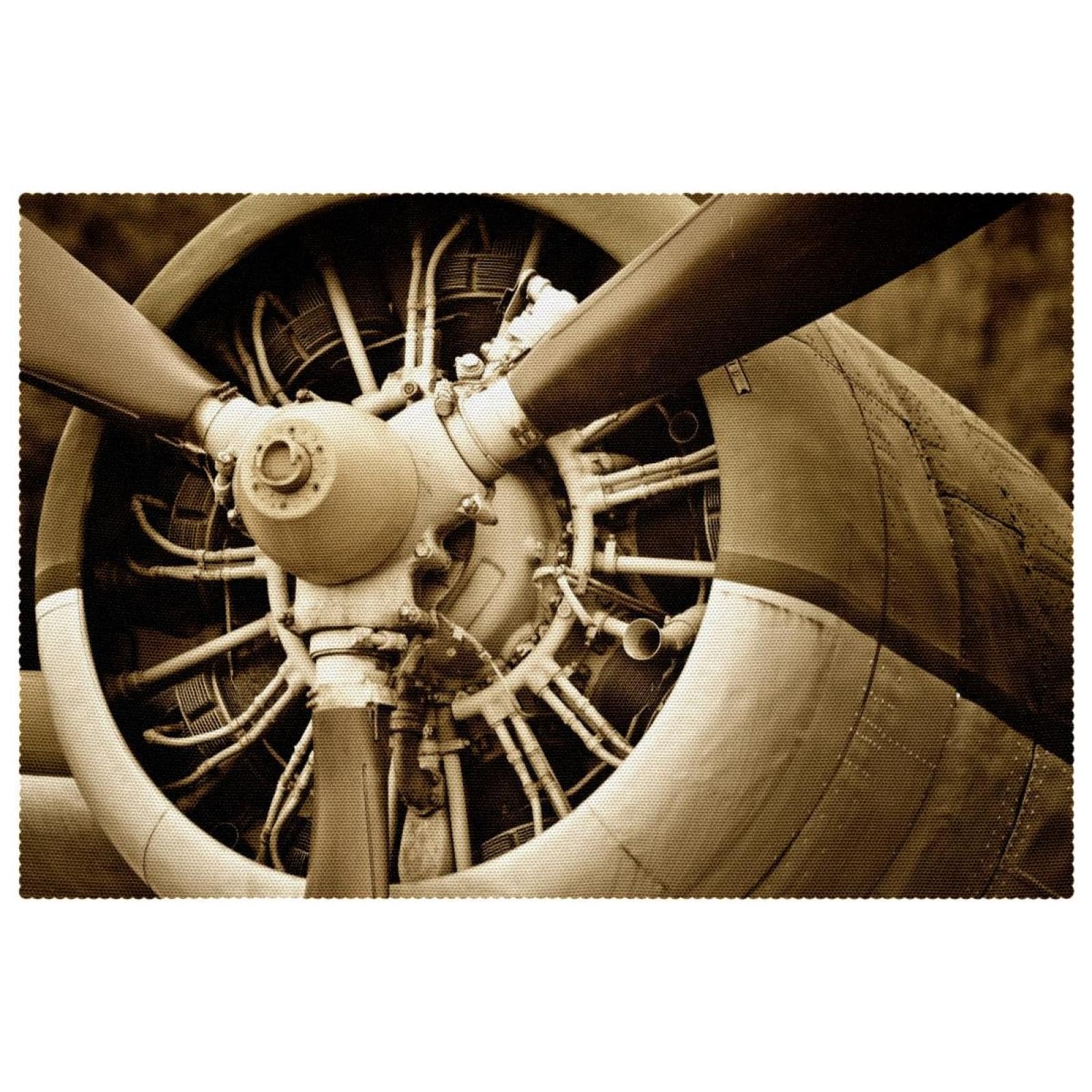 Sets de table hélice d'avion vintage pour sublimer vos dîners rétro en famille